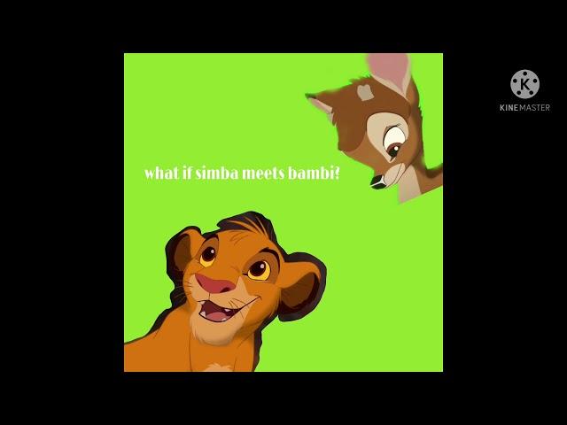 what if simba meets bambi? /the lion king and bambi