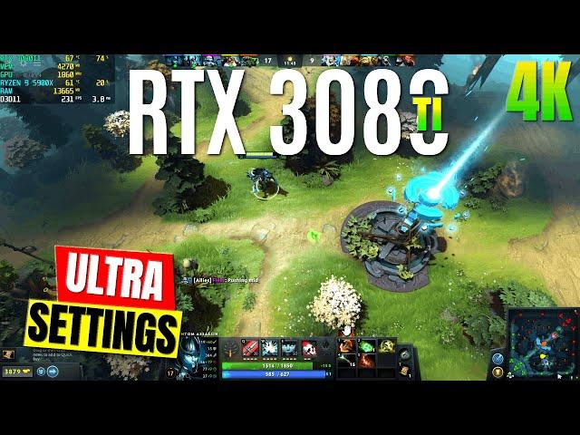 Dota 2 Max Settings 4K | RTX 3080TI|5900X Gameplay