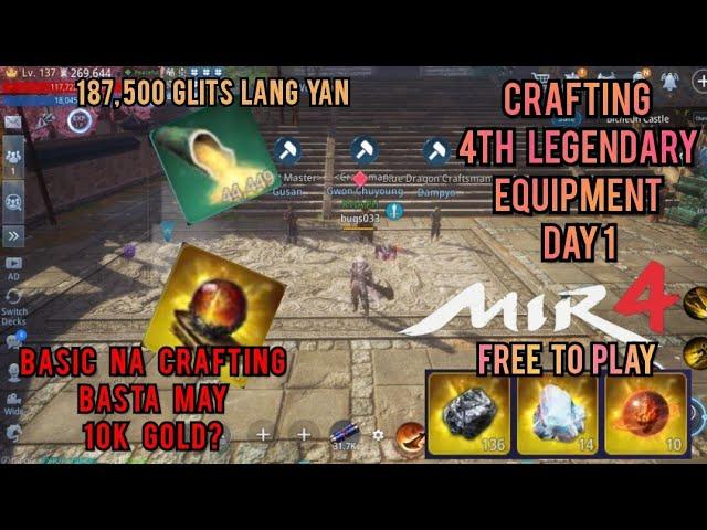 MIR4 Easy Way Crafting Legendary Equipment AS FREE TO PLAY (DAY 1)