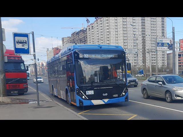 БКМ-32100D "Ольгерд" 1522 на 32 маршруте