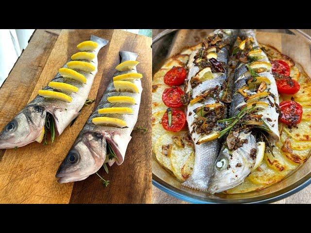Baked Seabass with Potatoes