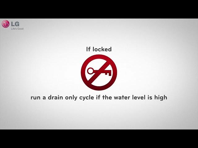 [LG Front Load Washers] Troubleshooting A Locked Door On Your LG Washer