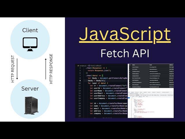 JavaScript Fetch API Tutorial with Bootstrap Data Table