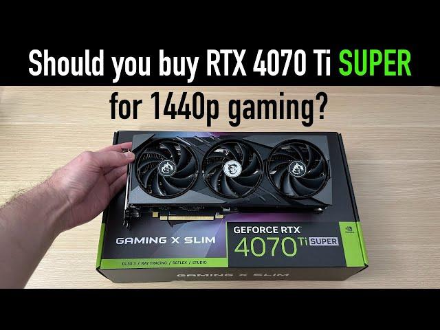 Can ANY Game Slow Down the RTX 4070 Ti SUPER at 1440p? [MSI GAMING X SLIM Review]