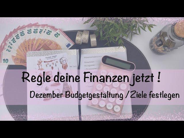 Bring deine Finanzen auf ein neues Level - Starte JETZT  Übersichtsgestaltung Ziele für Dezember