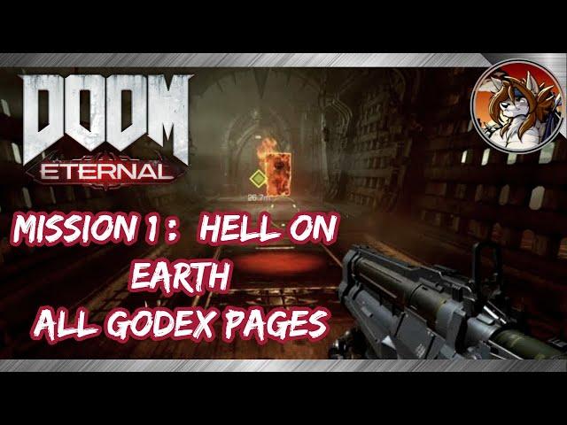 DOOM ETERNAL - All Codex Pages Locations in Mission 1 Hell on Earth