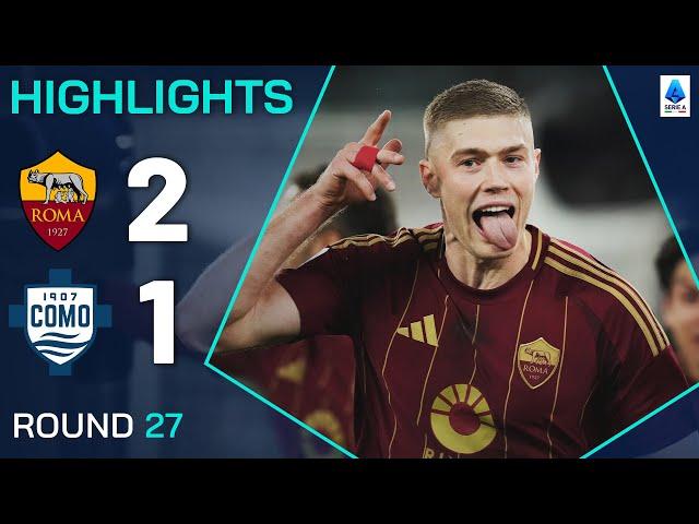 ROMA-COMO 2-1 | HIGHLIGHTS | Dovbyk Bags the Goods for Roma | Serie A 2024/25