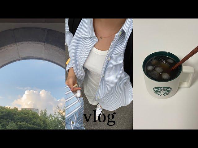 eng) vlog 대학생 일상 브이로그 | uni vlog | 카공 | 전시회 | 공부 브이로그