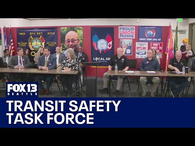 King County launches Transit Safety Task Force | FOX 13 Seattle