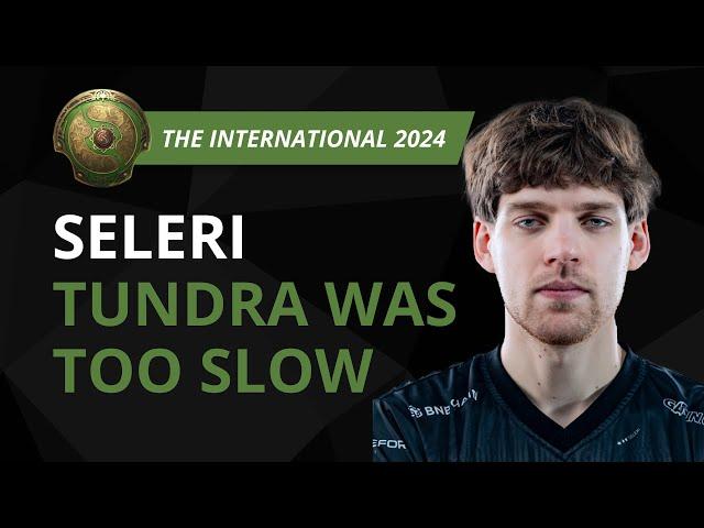 SELERI: After VICTORY at TUNDRA ESPORTS - Dota 2 TI 2024 Interview