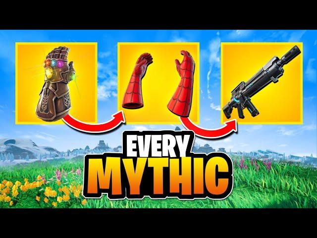 Evolution of ALL Mythic Weapons In Fortnite (Chapter 1 to 4)