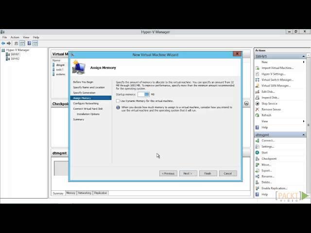 Hyper-V Server 2012 R2 Tutorials: Creating and Deleting Virtual Machines | packtpub.com