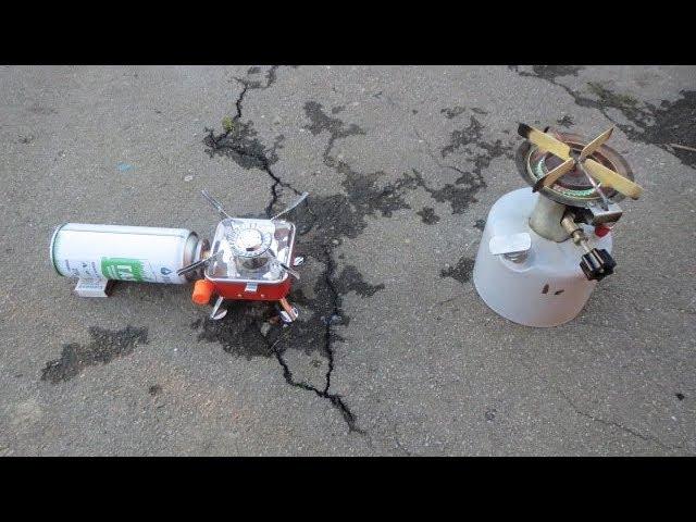 примус бензиновый и газовый сравнение