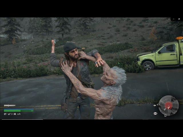 Killing Reacher Boss Zombie in #daysgone #bossfight #gaming #hardwork #werewolf #wolverine #beast