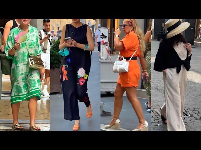 WHAT ARE ITALIANS WEAR IN AUGUST | MILAN STREET TRENDS 2024 || ITALIAN FASHION VLOG