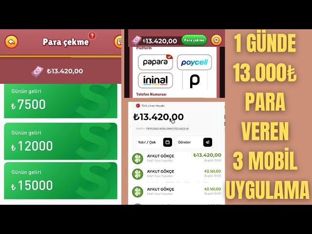 1 GÜNDE BEDAVA 13.000 PARA KAZANDIRAN UYGULAMALAR | internetten para kazanma - para kazanma yolları