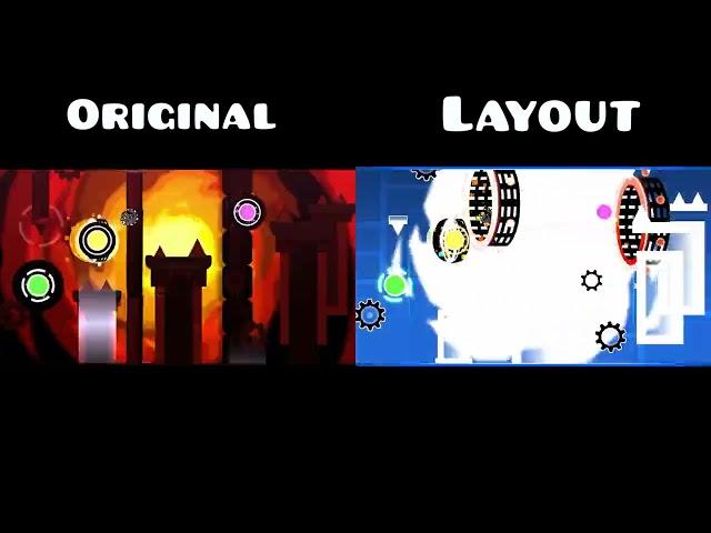 Original vs Layout | "TicLos stop lyinggg" by galofuf | Geometry Dash 2.1