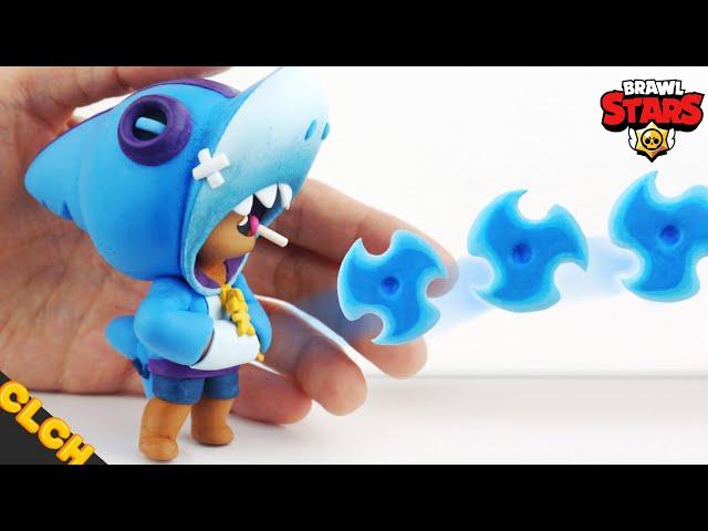 Making Brawl Stars SHARK LEON - Clay Tutorial (Clay Art) 