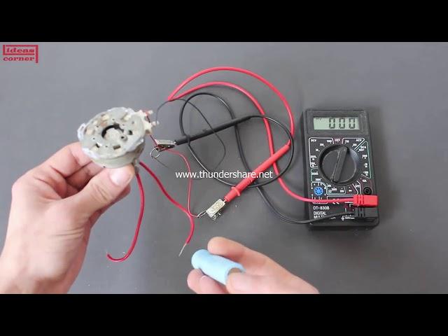 How to Make a Mini Generator 220v Using DC Motor