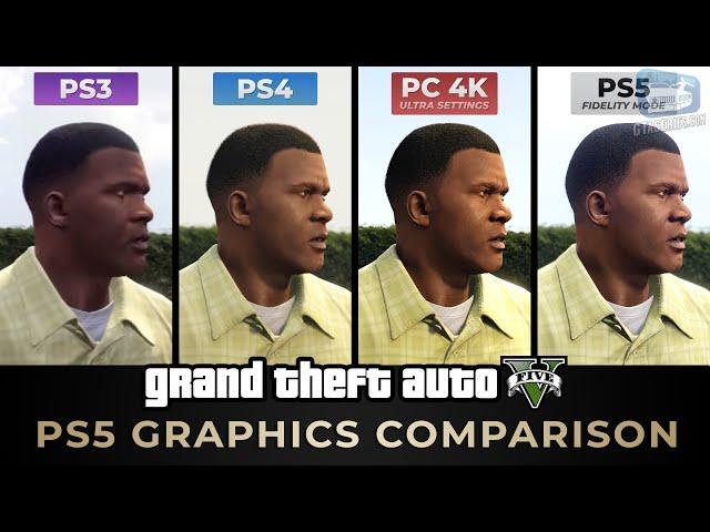 GTA 5 PS5 Comparison - PS5 / PC / PS4 / PS3