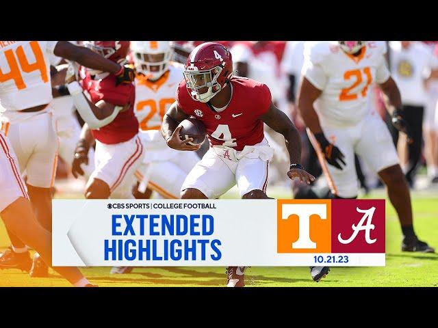 No. 17 Tennessee at No. 11 Alabama: Extended Highlights I CBS Sports