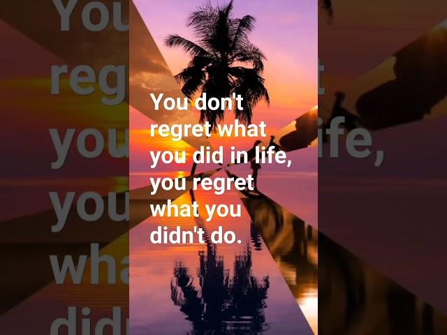 You don't regret what you did in life #mq #shortvideos #trendingshorts