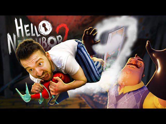 ВЛЕТЕЛ К СОСЕДУ в Hello Neighbor 2 Alpha 1 #3