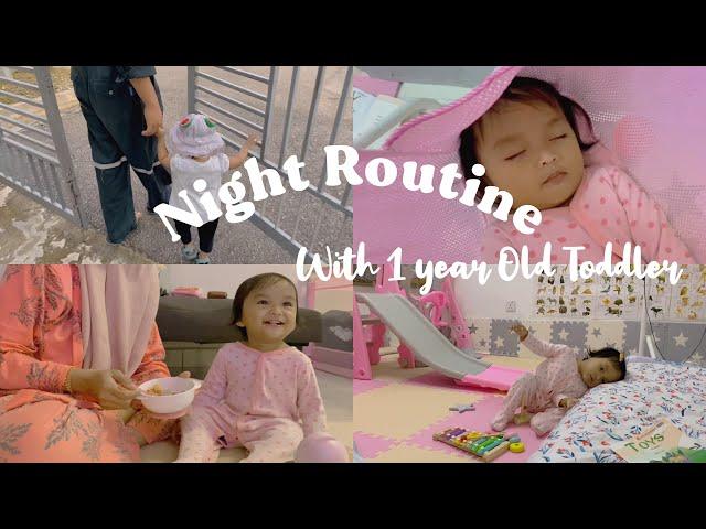 night routine with 1 year old toodler