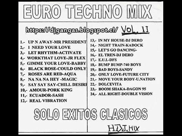 Euro Techno  - Mix  ( Vol 2 ) .-