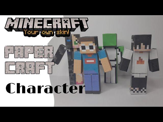 Make your own Minecraft paper craft character using your own skin!