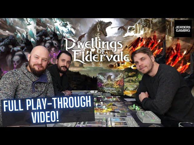 Full playthrough of the board game Dwellings of Eldervale