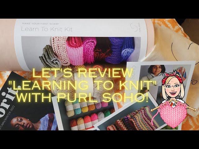 Let's dive into the lowdown on "Learning to Knit" with Purl Soho! #productreview #learntoknit