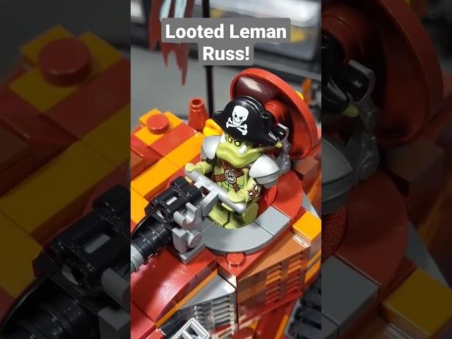 looted Leman Russ #warhammer40k #dawnofwar #orks #lemanruss #lego