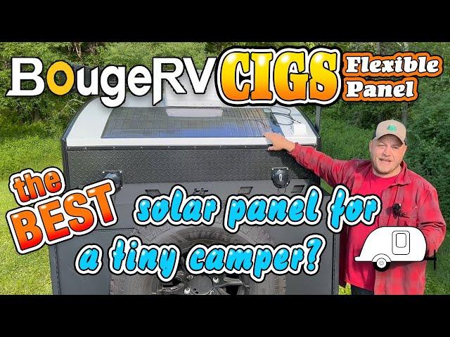 CIGS Solar Panel Review - BougeRV CIGS  Compact 100W #bougerv #solar #rvsolar #tinycamper