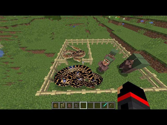 realistic anaconda in minecraft