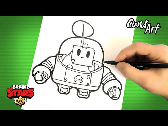 COMO DIBUJAR A SPROUT DE BRAWL STARS PASO A PASO | DIBUJOS DE BRAWL STARS | how to draw sprout