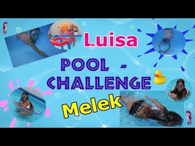 Pool Challenge mit Melek | lustige Spiele für den Pool