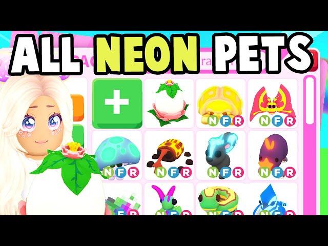 Getting EVERY Neon Garden Pet in 24 Hours!