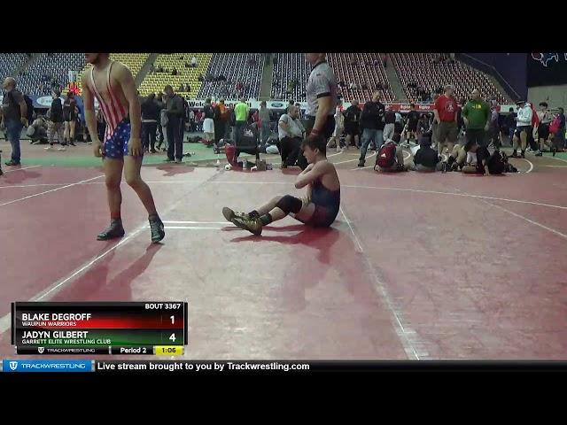 16U 138 Blake DeGroff Waupun Warriors Vs Jadyn Gilbert Garrett Elite Wrestling Club