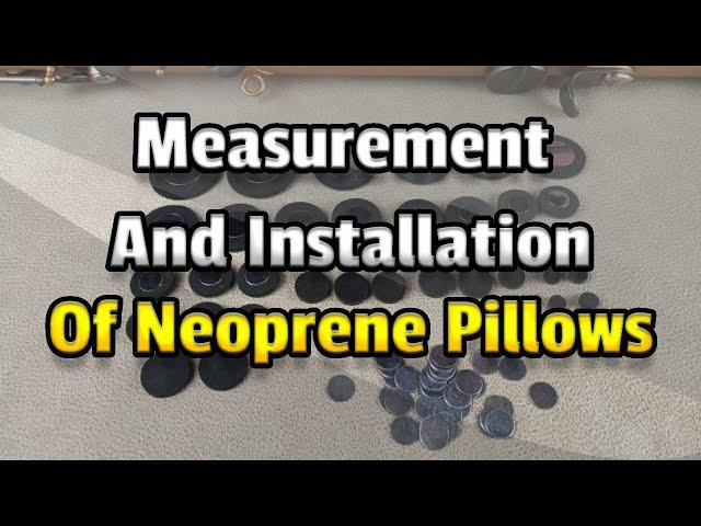 Saxophone restoration. Measurement and installation of neoprene pillows