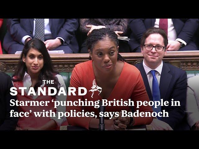 Keir Starmer ‘punching British people in face’ with policies, says Badenoch