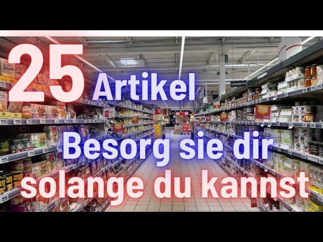 25 Lebensmittel - Besorge sie dir solange du kannst! #krisenvorsorge #prepping #blackout #ww3