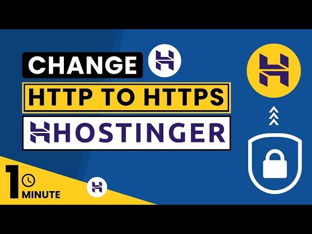 How To Change Http To Https In Hostinger 2024 | Hostinger Http To Https