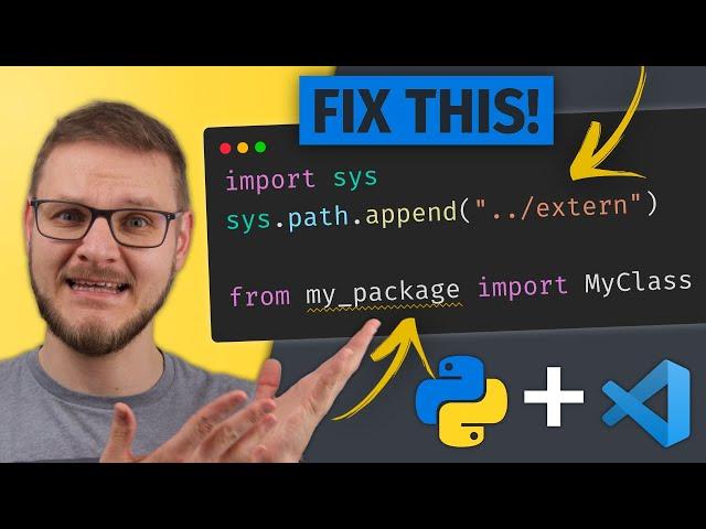 Fix Python Relative Imports and Auto-completion in VSCode