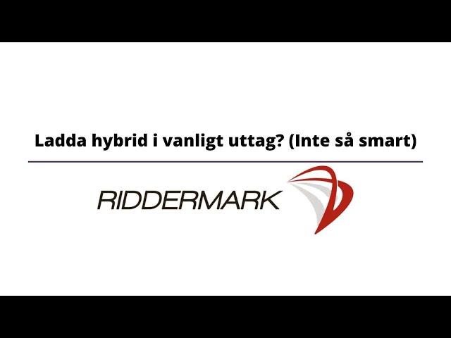 Ladda hybrid i vanligt uttag? (Inte så smart)