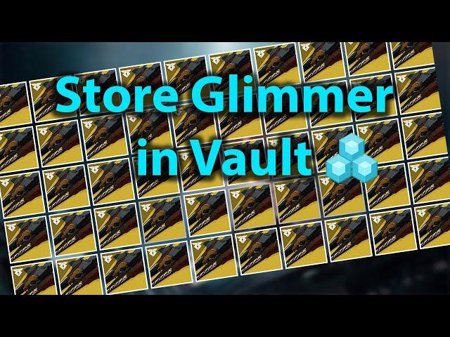 Destiny 2 Tips and Tricks: Storing Glimmer