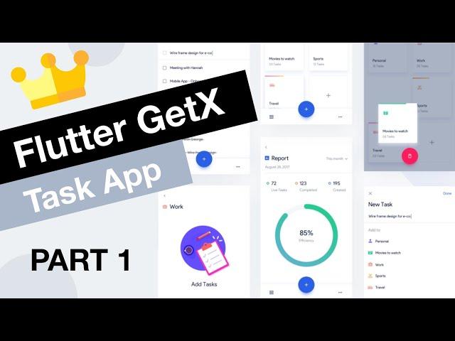 Flutter GetX Task Todo App Tutorial | App from Scratch Part 1