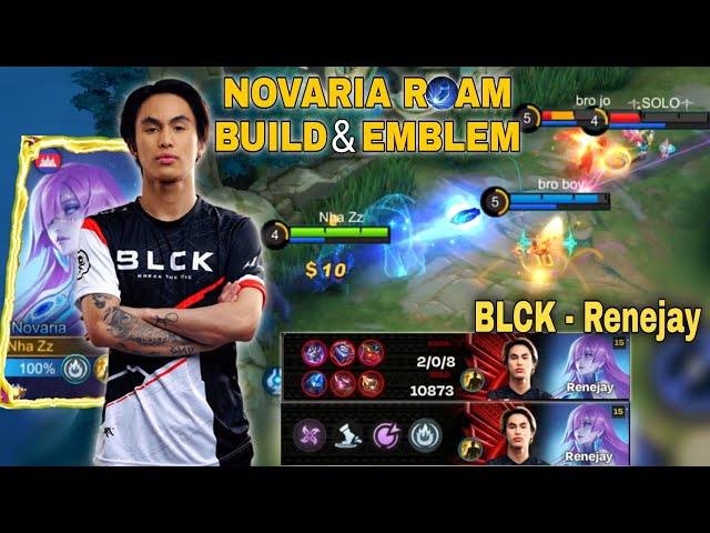 NOVARIA BLCK - Renejay BUILD & EMBLEM IN MPL PH S12 - PLAYOFFS DAY 2 - ECHO vs BLCK - GAME 4