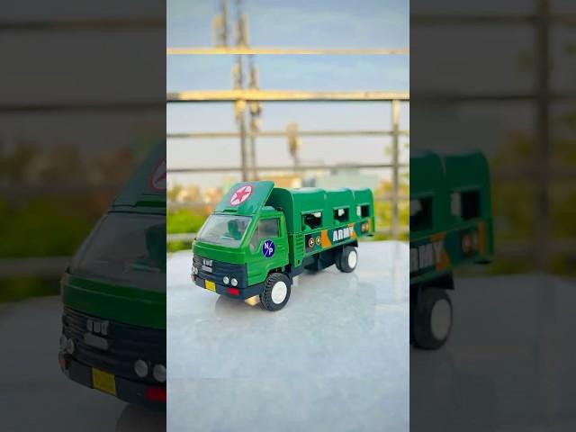 "Army Truck Toy Unboxed – Realistic Look & Big Wheels! "