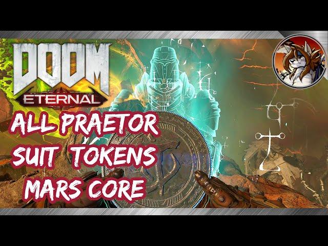 DOOM ETERNAL - All Praetor Suit Tokens Locations in Mission 7 Mars Core